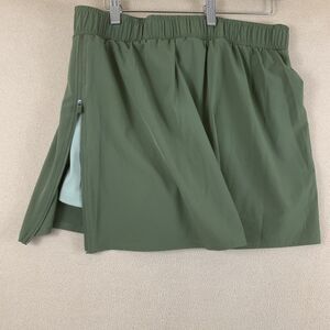 Sincerely Jules Skort Womens Size L Army Green Tennis Activewear Golf Outdoor
